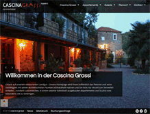 Tablet Screenshot of cascinagrassi.com